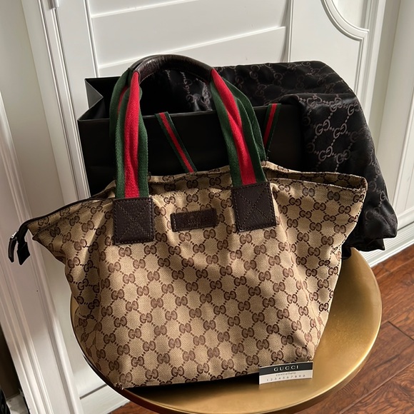 GUCCI Canvas Tote - Picture 1 of 10